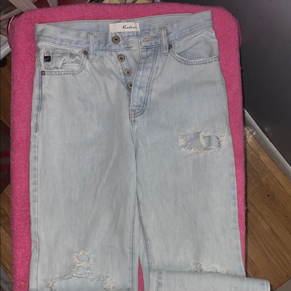 KanCan Light Blue Distressed Women Jeans